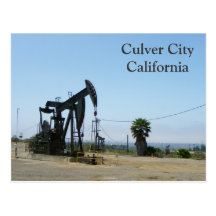 Coole Culver Stadt/Ölplattform-Postkarte!