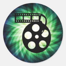 Coole Film-Film-Spule Runde Aufkleber