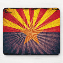 Coole Grunge-Arizona-Flagge Mauspads