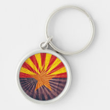 Coole Grunge-Arizona-Flagge Schlüsselband