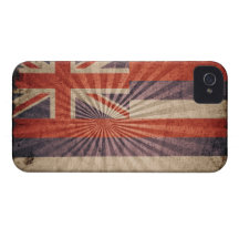 Coole Grunge-Hawaii-Flagge iPhone 4 Case-Mate Hüllen