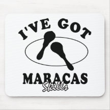 Coole maracas Musikinstrumententwürfe Mousepads