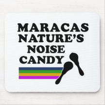 Coole maracas Musikinstrumententwürfe Mousepads