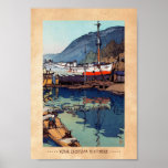 Coole orientalische Dockkunst Japaner Yoshidas Kin Poster