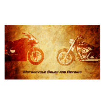 Coole schroffe Motorrad-Geschäfts-Karten Visitenkartenvorlage
