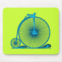 Coole Vintage Fahrrad-Illustrations-Produkte Mauspad