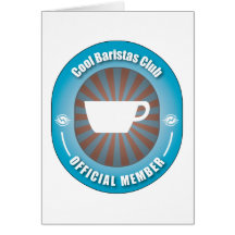 Cooler Baristas Verein Karte