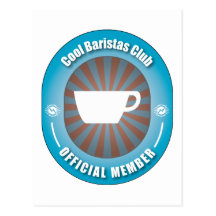 Cooler Baristas Verein Postkarten