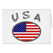 Cooler Flaggen-Entwurf USA! Grußkarten