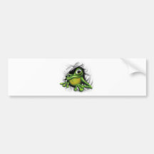 Cooler Frosch Auto Aufkleber