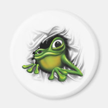 Cooler Frosch Kühlschrankmagnet