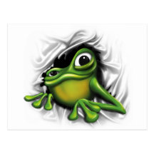 Cooler Frosch Postkarten