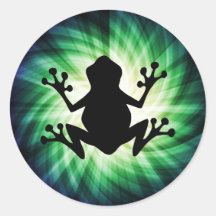 Cooler Frosch Runde Sticker