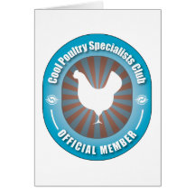 Cooler Geflügel-Spezialisten-Verein Karte