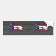 Cooler georgischer Flaggenentwurf Autosticker