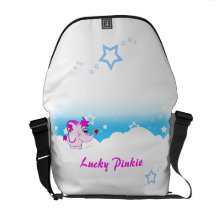 Cooler glücklicher Pinkie danken Ihnen Bote-Tasche Kuriertaschen
