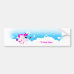 Cooler glücklicher Pinkie danken Ihnen Stoßaufkleb Auto Sticker