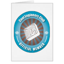 Cooler Ingenieur-Verein Grußkarten