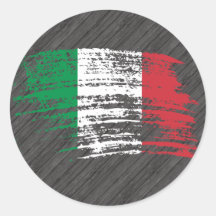 Cooler italienischer Flaggenentwurf Runde Aufkleber