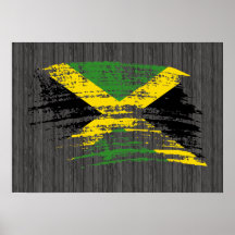 Cooler jamaikanischer Flaggenentwurf Plakatdrucke