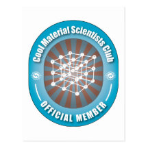 Cooler materieller Wissenschaftler-Verein Postkarten