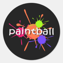 Cooler Paintball Runde Sticker
