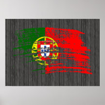 Cooler portugiesischer Flaggenentwurf Plakatdrucke