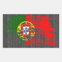 Cooler portugiesischer Flaggenentwurf Sticker