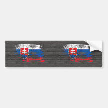 Cooler slowakischer Flaggenentwurf Auto Sticker