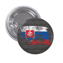 Cooler slowakischer Flaggenentwurf Button