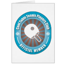 Cooler Tischtennis-Spieler-Verein Grußkarten