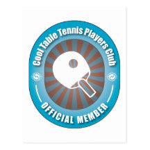 Cooler Tischtennis-Spieler-Verein Postkarte