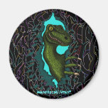 Cooler Velociraptordinosaurier-Magnetentwurf