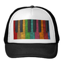 Cooles buntes antikes Grungeeffektklavier Baseball Cap