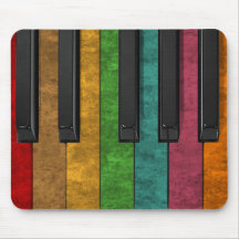 Cooles buntes antikes Grungeeffektklavier Mousepad