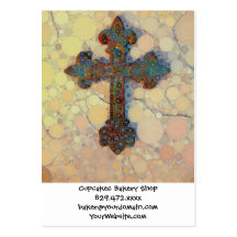 Cooles christliches Querkreis-Mosaik-Muster Visitenkarte