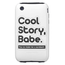 Cooles Geschichten-Baby, gehen jetzt machen mich e Tough iPhone 3 Cover