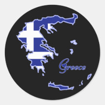 Cooles Griechenland Runde Sticker