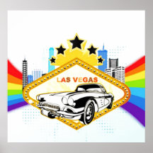 Cooles Las- Vegasvektorplakat