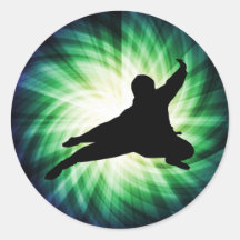 Cooles Ninja Runder Sticker