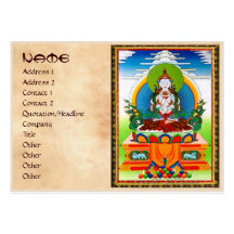 Cooles orientalisches tibetanisches thangka Buddha Visitenkartenvorlage