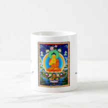 Cooles orientalisches tibetanisches thangka Prabhu Kaffeehaferl