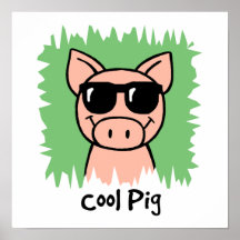 Cooles Schwein Plakat