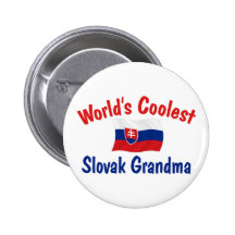 Coolste slowakische Großmutter Anstecknadelbutton