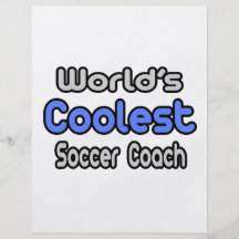 Coolster der Fußball-Trainer der Welt Vollfarbige Flyer