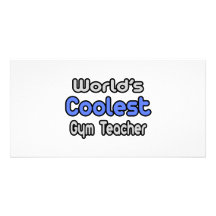 Coolster die Turnhallen-Lehrer der Welt Photokartenvorlagen