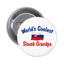 Coolster slowakischer Großvater Anstecknadelbutton