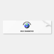 Coolstes großes der Welt - Großmutter Auto Sticker