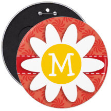 Coral & Red Swirl; Spring Flower Pin