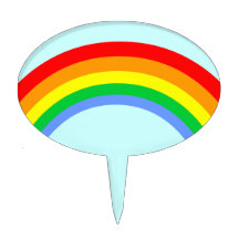 Corey Tiger-80er Retro Regenbogen Tortenpicker